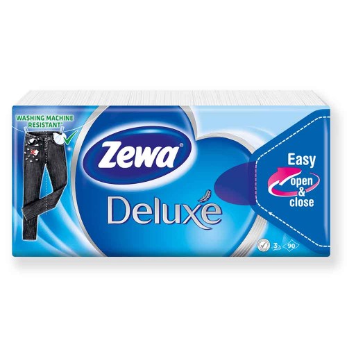 Zewa Deluxe Papírzsebkendő 90Db  Zewa Deluxe Papírzsebkendő 90Db
