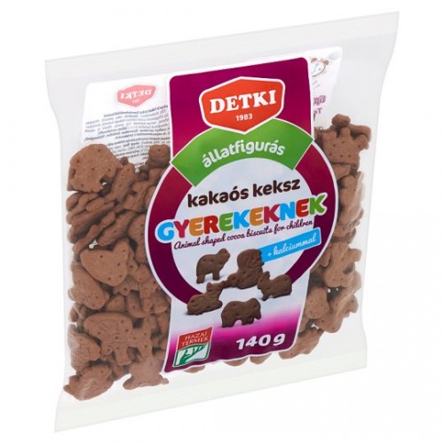 Detki Állatfigurás Keksz 140G Kakaós