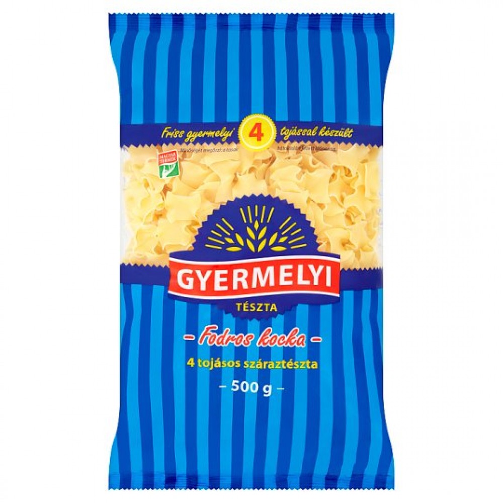 Gyermelyi Tészta 4 Toj. 500G Fodros Kocka
