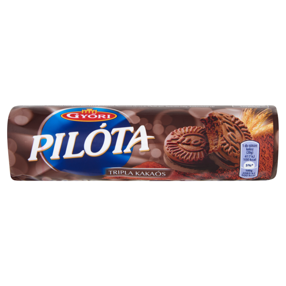 Győri Pilóta Keksz 180G Tripla Kakaós
