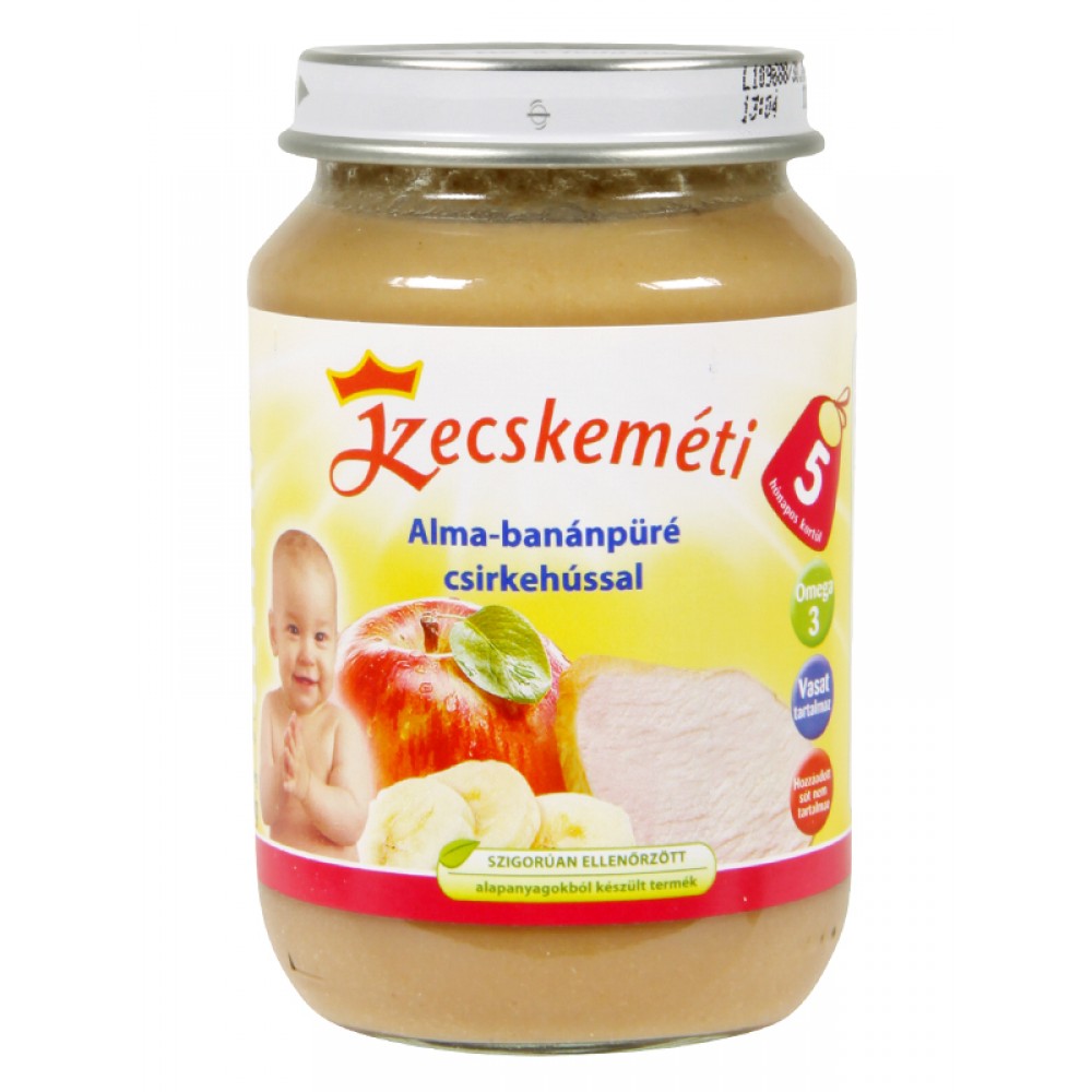 Kecskeméti Bébiétel 190G 5H Alma Banánpüré
