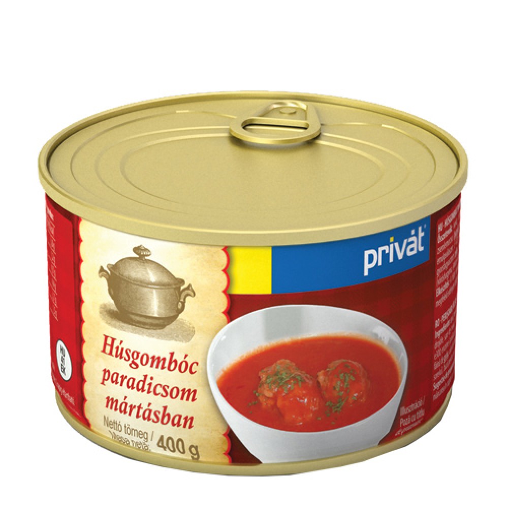 Privát Készétel 400G Paradicsomos Húsgombóc