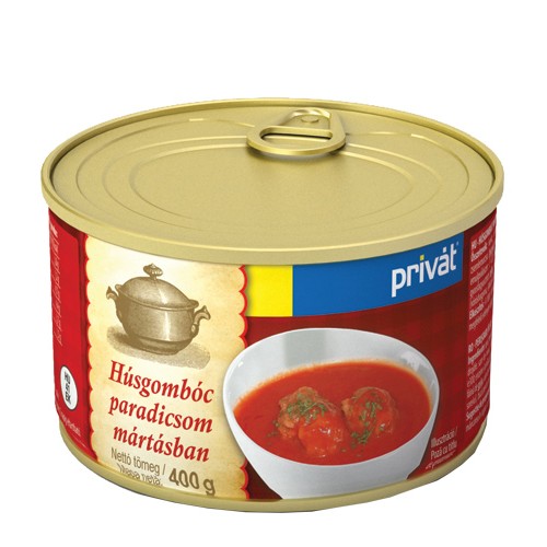 Privát Készétel 400G Paradicsomos Húsgombóc