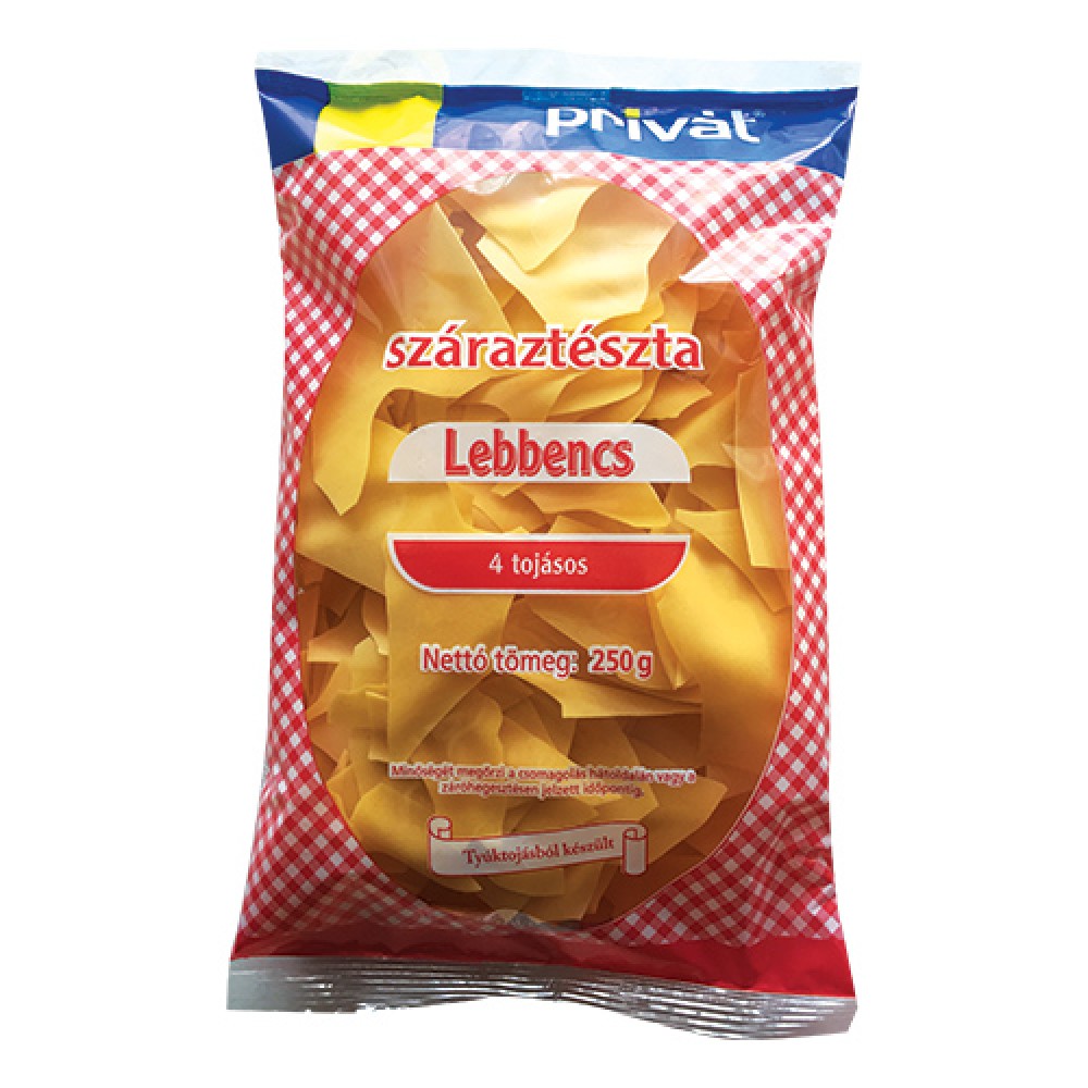 Privát Száraztészta 4 Toj. 250G Lebbencs