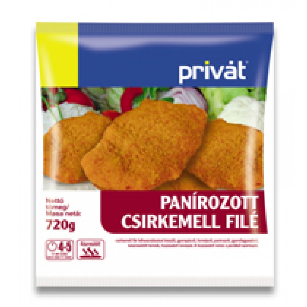 Privát Panírozott Csirkemell Filé 720G