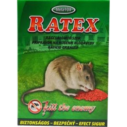 Ratex Rágcsálóírtószer 150G  Ratex Rágcsálóírtószer 150G
