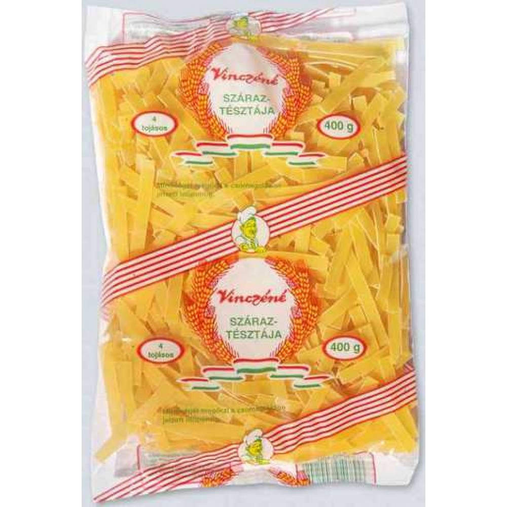 Vinczéné Tészta 4 Toj. 400G Rövidmetélt