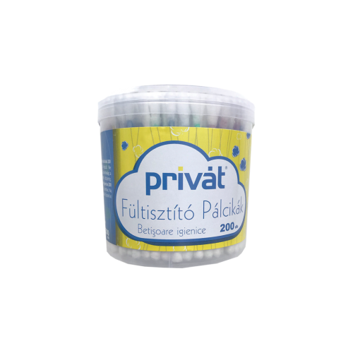 Privát Fültisztító Pálcika 200Db  Privát Fültisztító Pálcika 200Db